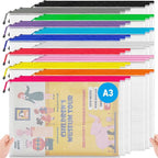 JARLINK A3 Mesh Zipper Pouch, Extra Large Waterproof File Bags, Board Games by JARLINK