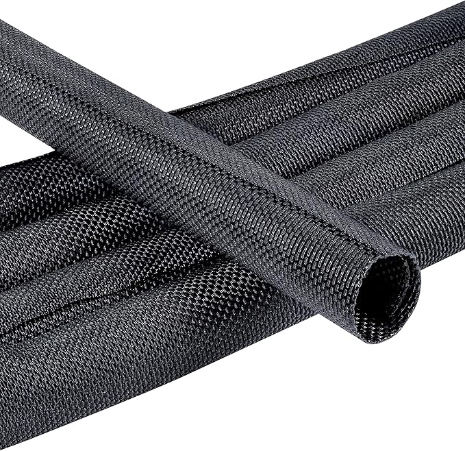 Automotive Wire Sheathing Split Wire Loom Braided Mesh Woven Cable Sleeve by Sunnarepoon