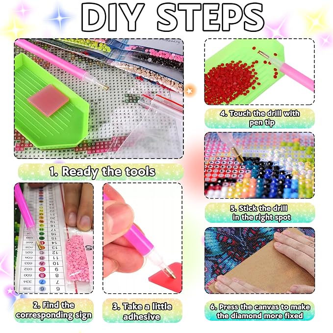 Ausanrl Flowers Diamond Art Kits - Image 9