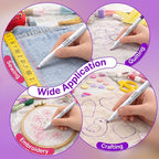 Avenuebool Fabric Markers for Sewing, Disappearing Ink Pen for Fabrics Sewing - Image 7