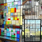 ILLUCKAI 2.2lb Iridescent Clear Stained Glass Scraps Sheets, Irregular Mosaic - Image 6