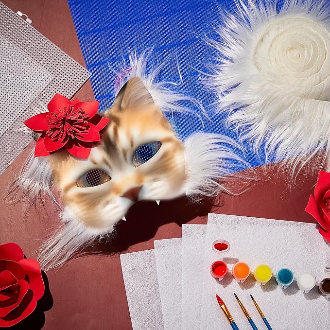 Seenelling DIY Therian Mask Kit Blank Cat Mask - Image 7