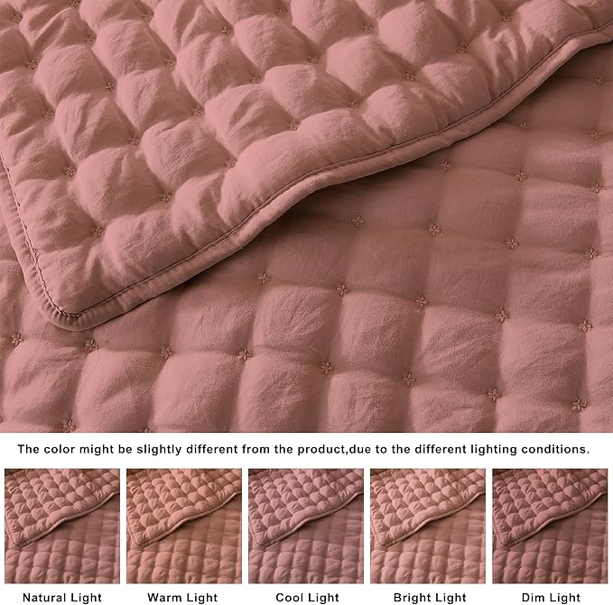 WDCOZY California Oversized Cal King Size Quilt Bedding Sets - Image 2