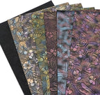 David accessories Flower Butterfly Bump Texture Faux Leather Sheet 7 Pcs 7.7" x - Image 5