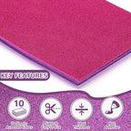 10 Pack Glitter Foam Sheets Craft 8 x 12 inch | 5 Colors Sparkles Foam Paper - Image 4