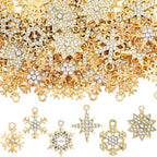 Landical 50 Pcs Winter Snowflake Charms by Landical