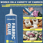 Fabric Glue Permanent, 150ml Extra Strong Fabric Adhesive, Washable Clear - Image 6