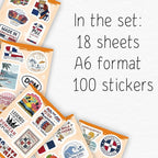 100Pcs Dominican Republic Stickers - Image 2