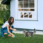 【Solid Wood】 Cat Door for Window, Fit Width 26"-31" Window, 3-Min Install - Image 7