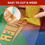 Aoder Red Glitter HTV Heat Transfer Vinyl - Image 6