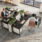 Huuger 63 Inch L Shaped Desk - Image 2