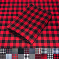 Pico Textiles 15 Yards Bolt Black and Red Buffalo Plaid Checkered Flannel Fabric by PicoTextiles