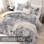 Smoofy Fluffy King Size Comforter Set 3 Pieces - Image 4
