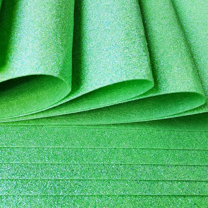 Jtnohx Glitter Felt Fabric, 8 x12 inches Felt Square - Image 4