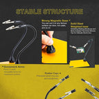 KOTTO Third Hand Soldering Tool PCB Holder Two Magnetic Based Flexible Metal - Image 2