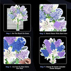 Unwynd Poke Art Lavender Flower Bouquet | Mess-Free Arts and Crafts - Image 6