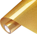 VinylRus Glitter Heat Transfer Vinyl Rolls-10” x 8ft Gold Iron on Vinyl by VinylRus