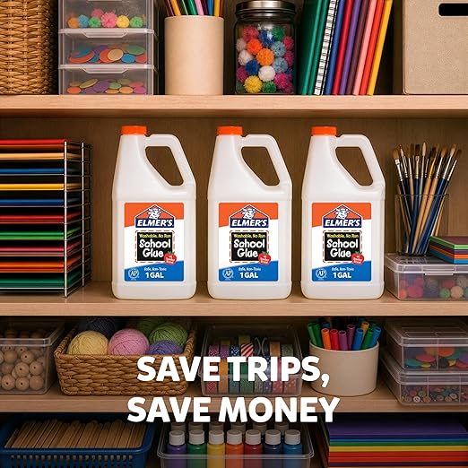 Elmer's White Liquid School Glue, 1 Gallon, - Image 5