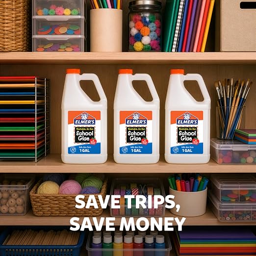 Elmer's White Liquid School Glue, 1 Gallon, - Image 5