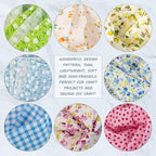 AUEAR, 35 Pack Cotton Print Fabric Bundle Squares 9.8"x9.8" Quilting Sewing - Image 4