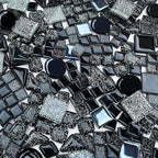 LITMIND 1.1 LB Black Irregular Glass Mosaic Tiles - Image 4