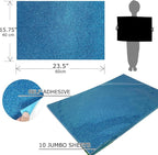 Allgala Jumbo Self-Adhesive Glitter EVA Foam Sheets 10 Pack 16x24 inch Paper - Image 2