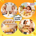 Joyclub Crochet Kit for Beginners 4 Pcs Chicken Family Amigurumi Crochet - Image 5