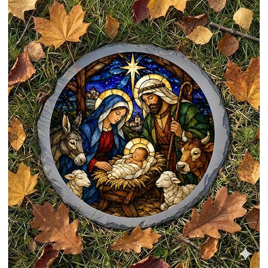 Magnolia Garden 10-Inch Christmas Nativity Stepping Stone - Image 6