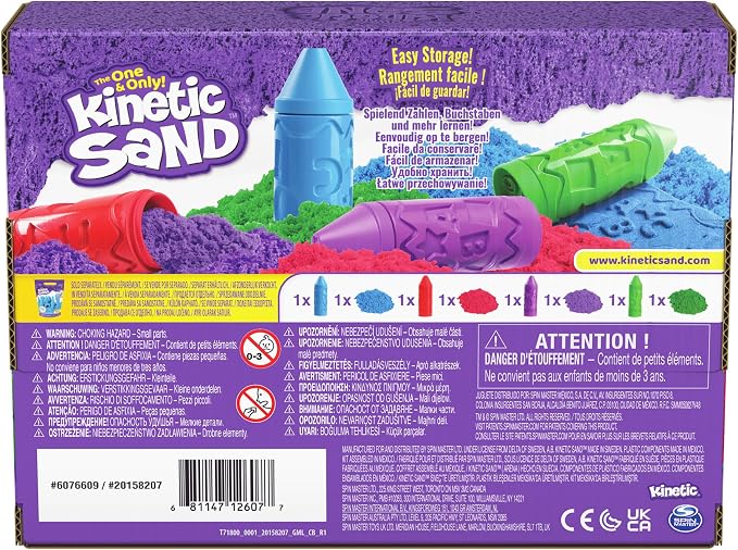 Kinetic Sand Stamp N' Roll Multipack, 12 oz Moldable Sand, Sensory Toys - Image 9