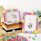 Foam Letter Stickers, 7 Sheets 3D Glitter Alphabet and Number Stickers - Image 7