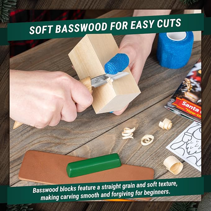 BeaverCraft DIY06 Santa Whittling Kit – Wood Carving Kit - Image 6
