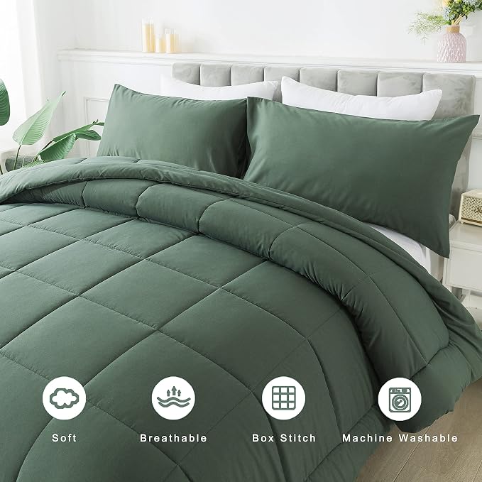 DOWNCOOL Queen Comforter Set -All Season Bedding Comforters Sets - Image 3