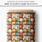Cozy Animals Patchwork Quilting Fabric Panel – 6× Blocks + Bonus Patchwork - Image 7
