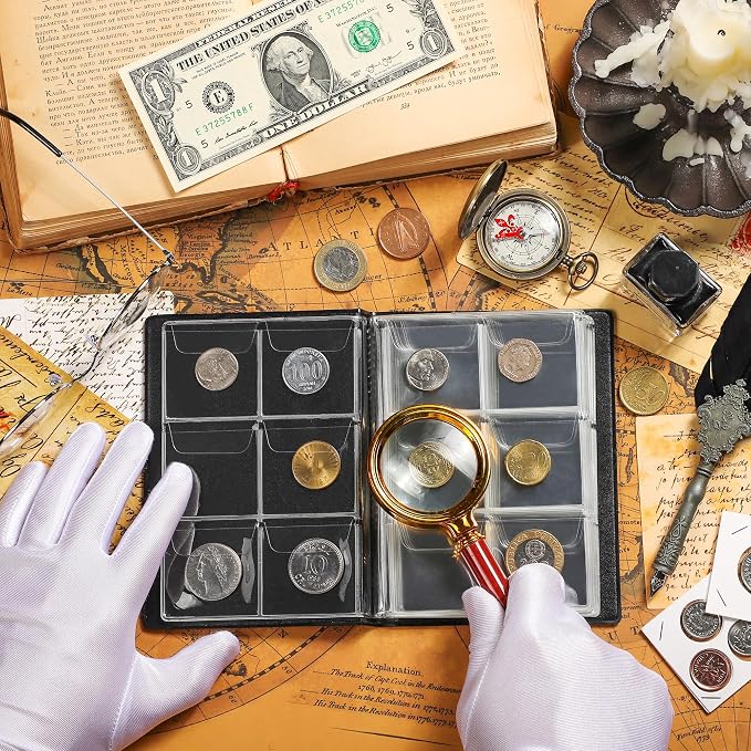 Uncle Paul Red Coin Album Coin Holder Coin Collection Book - Image 6