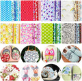 200 Pcs 4" x 4" Cotton Craft Fabric Bundle Squares, Sewing Scrapbooking by OJYUDD