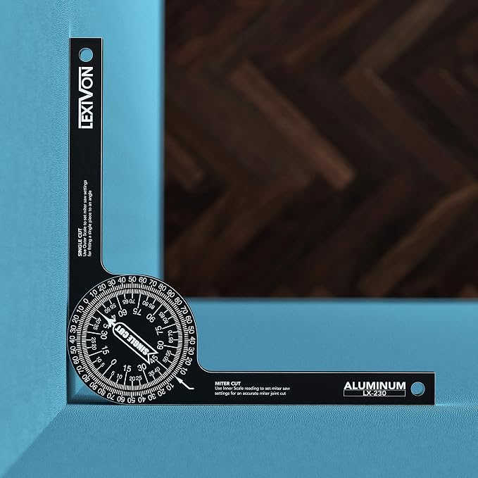 LEXIVON Aluminum Miter Saw Protractor | 7-Inch Rust Proof Angle Finder - Image 8