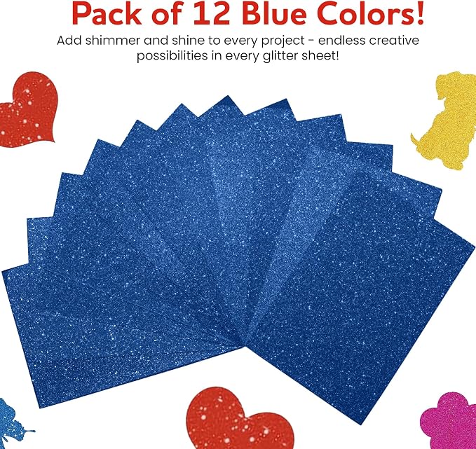 Self-Adhesive Glitter EVA Foam Sheets - Image 3