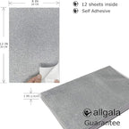 Allgala 12 Pack Glitter EVA Foam Paper 8"x12" Sheets - Image 2
