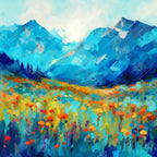 DIAMOND ART CLUB Blooming Meadow Diamond Painting Kit, Fun DIY Crafts by DIAMONDARTCLUB