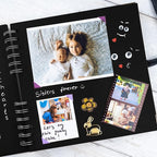 Bstorify Scrapbook Album 60 Pages Black Thick 250gsm Kraft Paper, Corner - Image 5