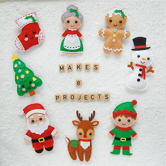 Craftorama Sewing Kit for Kids, Fun and Educational Christmas Craft Set for - Image 7