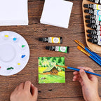 ESRICH 3x3IN Small Canvases for Painting, 32 Pack Mini Canvas Boards Cotton - Image 6