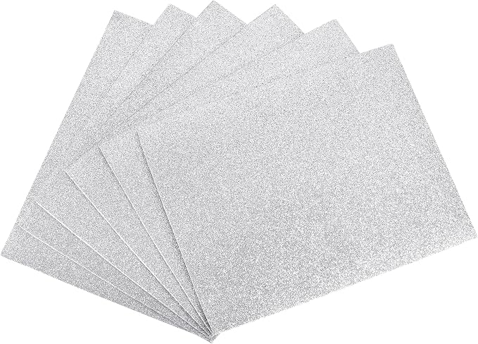 uxcell Silver Tone Shiny EVA Foam Sheets 11 x 8 Inch 2mm Thick by uxcell