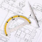 Mr. Pen- Metal Geometry Kit, 4 Pack, 45° & 30°/60° Set Squares | 6" Protractor - Image 7