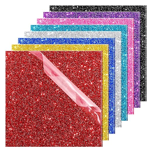 Glitter Acrylic Sheets 1/8" Thick 8x8in Color Acrylic Sheets by Unknown