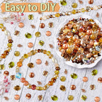 636pcs Glass Beads for Jewelry Making - Image 4