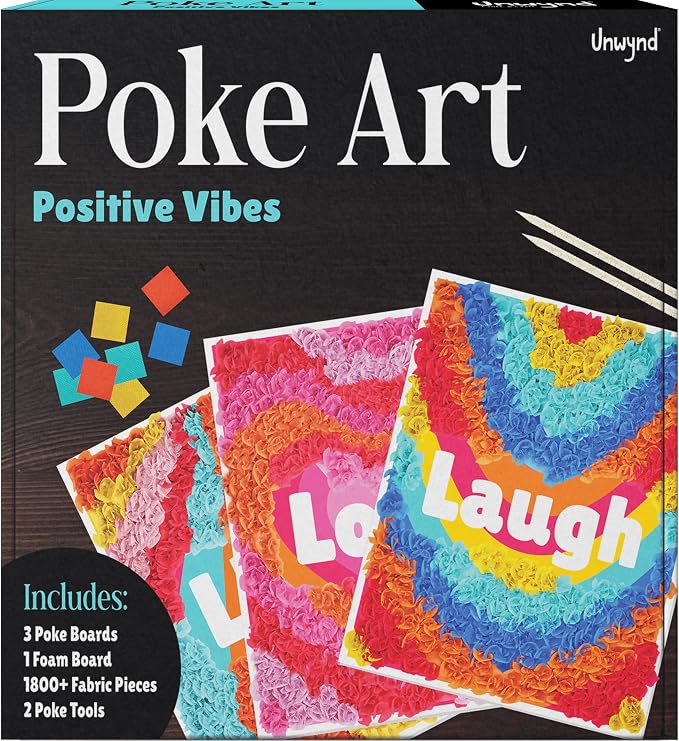 Unwynd Poke Art Positive Vibes | Mess-Free Arts and Crafts by Unwynd