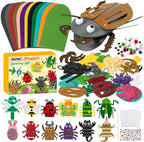 WATINC 12 Pcs Hand Puppet Making Kit, Art Craft Felt Sock Puppet Toys, Creative by WATINC