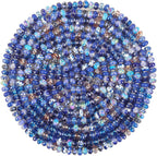 200Pcs Large Hole Beads Spacer Beads Dark Blue Assorted European Craft Big by BRACELETMAKINGKIT