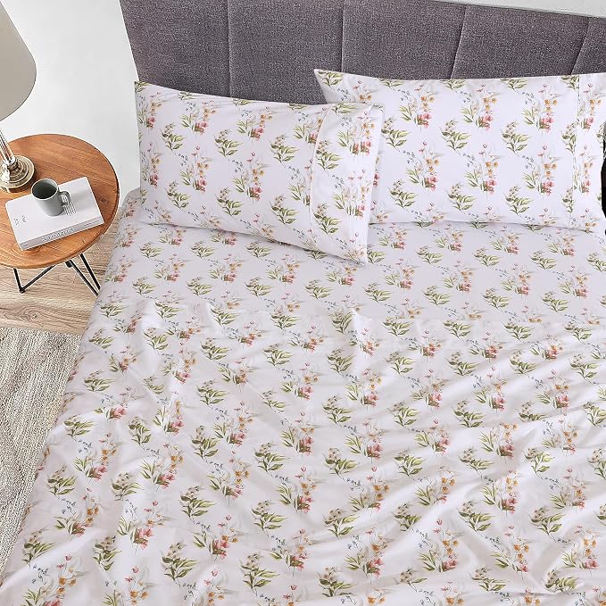 RUVANTI 100% Cotton Sheets – King Size Percale Bedding, Cooling & Breathable - Image 2